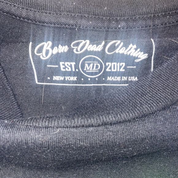 Born Dead Clothing All My Friends Are Dead T Shirt Skeleton Size Medium - Picture 3 of 5